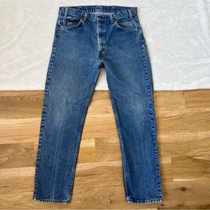 Vintage Levi’s Orange Tab Relaxed Faded Distress Light Wash Jean Size 36x32